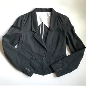 Club Monaco Tuxedo Style Cropped Blazer